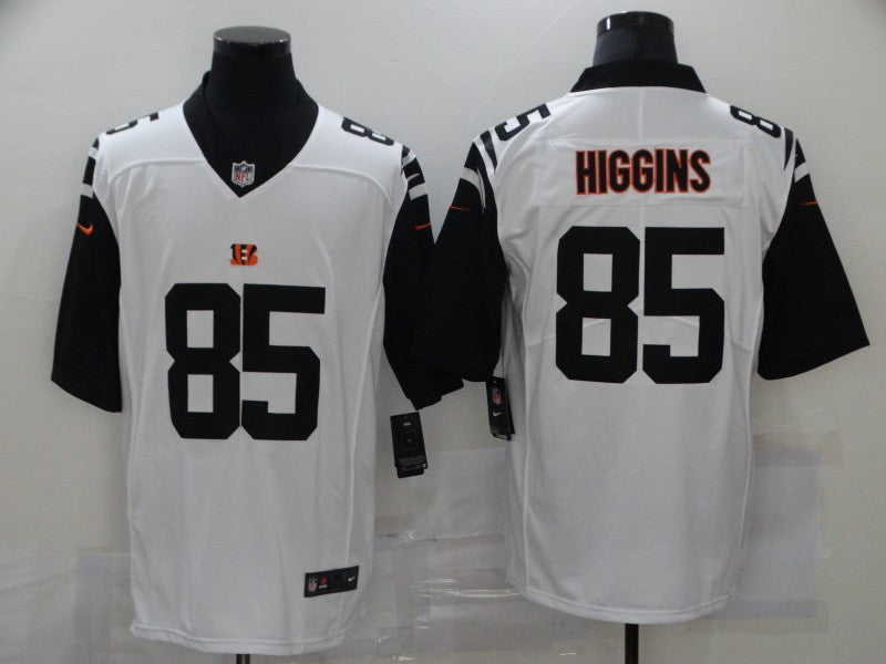 Men’s Cincinnati Bengals Tee Higgins #85 White Jersey