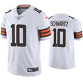 Mens Cleveland Browns #10 Anthony Schwartz Nike White Away Vapor Limited Jersey