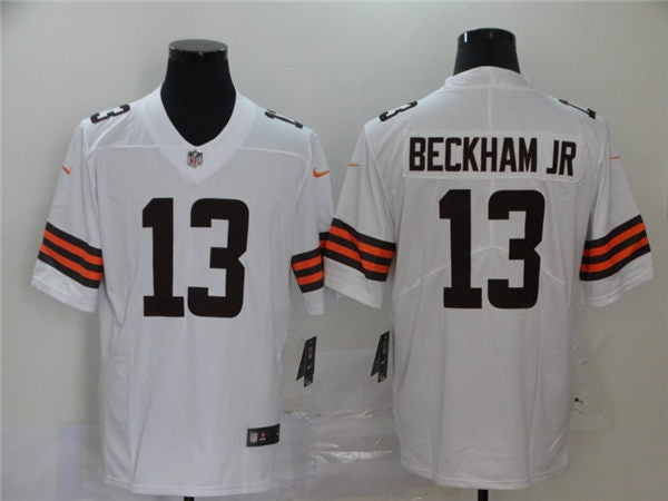 Men’s Cleveland Browns #13 Odell Beckham Jr. Nike White Vapor Limited Jersey