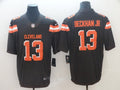 Men’s Cleveland Browns #13 Odell Beckham Jr Stitched Nike Brown Vapor Player Limited Jersey