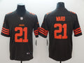 Men’s Cleveland Browns #21 Denzel Ward Nike Brown Color Rush Legend Player Jersey