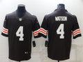 Men’s Cleveland Browns #4 Deshaun Watson Nike Brown Home Vapor Limited Jersey
