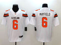 Men’s Cleveland Browns #6 Baker Mayfield Stitched Nike White Vapor Player Limited Jersey