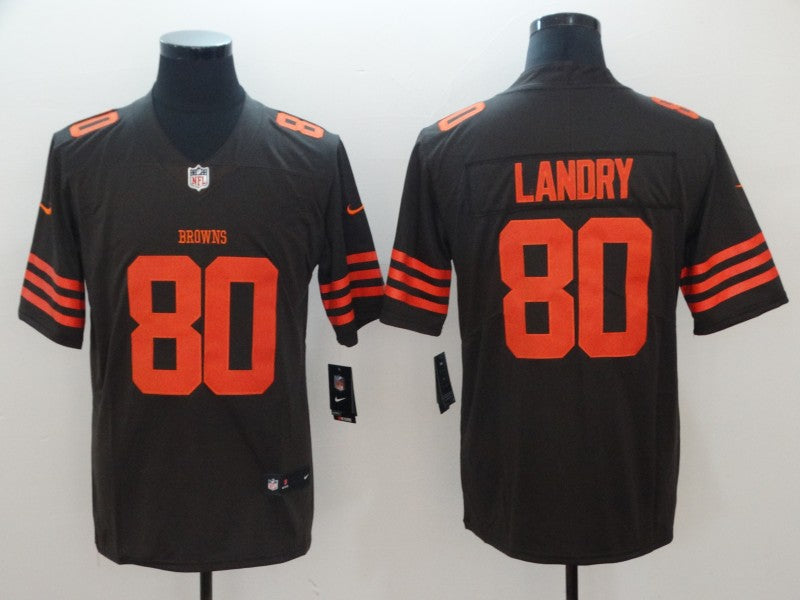 Men’s Cleveland Browns #80 Jarvis Landry Nike Brown Color Rush Legend Player Jersey