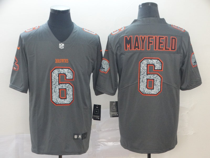 Men’s Cleveland Browns Baker Mayfield Gray Jersey