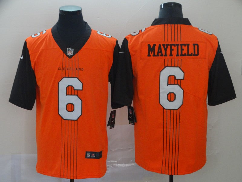 Men’s Cleveland Browns Baker Mayfield Orange Jersey