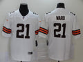 Men’s Cleveland Browns Denzel Ward #21 White Jersey