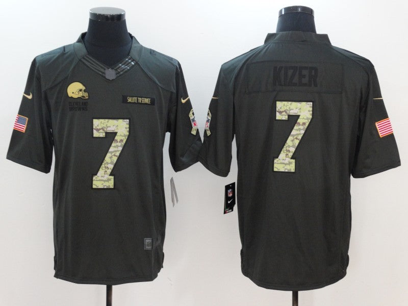Men’s Cleveland Browns DeShone Kizer #7 Black Jersey