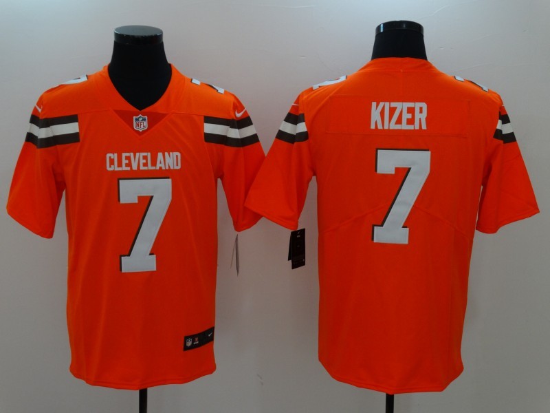 Men’s Cleveland Browns DeShone Kizer #7 Orange Jersey