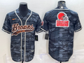 Men’s Cleveland Browns Grey Camouflage Jersey