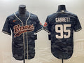 Men’s Cleveland Browns Myles Garrett #95 Grey Camouflage Jersey Joint Edition
