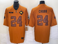 Men’s Cleveland Browns Nick Chubb #24 Brown 2023 Salute To Service Limited Jersey
