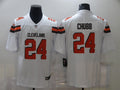 Men’s Cleveland Browns Nick Chubb #24 White Jersey