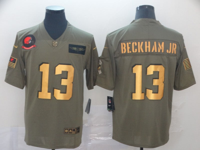 Men’s Cleveland Browns Odell Beckham Jr. Olive Jersey