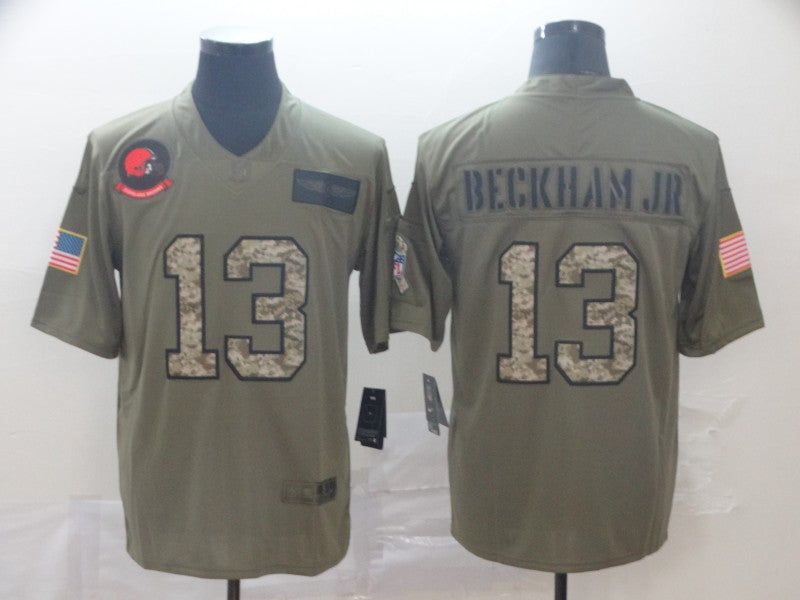 Men’s Cleveland Browns Odell Beckham Jr. Olive Jersey