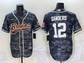 Men’s Cleveland Browns Shedeur Sanders #12 Gray Camouflage Jersey