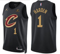 Mens Cleveland Cavaliers #1 James Harden Black Statement Edition Swingman Jersey