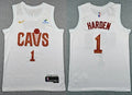 Mens Cleveland Cavaliers #1 James Harden White Association Edition Swingman Jersey