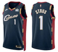 Mens Cleveland Cavaliers #1 Max Strus Nike Navy Classic Edition Swingman Jersey