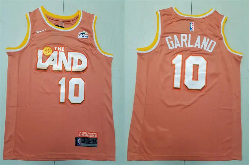 Mens Cleveland Cavaliers #10 Darius Garland Nike Orange 2025-26 City Edition Swingman Jersey