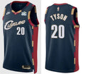 Mens Cleveland Cavaliers #20 Jaylon Tyson Nike Navy Classic Edition Swingman Jersey
