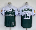 Men’s Colorado Rockies Charlie Blackmon #19 Green City Connect Jersey