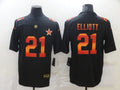 Men’s Dallas Cowboys #21 Ezekiel Elliott Black Jersey