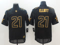 Men’s Dallas Cowboys #21 Ezekiel Elliott Black Team Jersey
