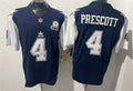 Mens Dallas Cowboys #4 Dak Prescott  Navy White EST 1960 Anniversary Gratitude F.U.S.E. Limited Jersey