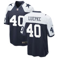 Mens Dallas Cowboys #40 Hunter Luepke Nike Navy Alternate Vapor F.U.S.E. Limited Jersey
