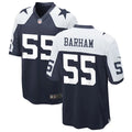 Mens Dallas Cowboys #55 Jaishawn Barham Nike Navy Alternate Vapor F.U.S.E. Limited Jersey