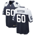 Mens Dallas Cowboys #60 Tyler Guyton Nike Navy Alternate Vapor F.U.S.E. Limited Jersey