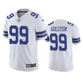 Mens Dallas Cowboys #99 Chauncey Golston Nike White Vapor Limited Jersey