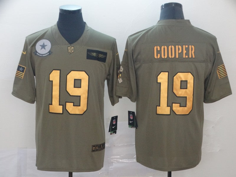 Men’s Dallas Cowboys Amari Cooper #19 Brown Jersey