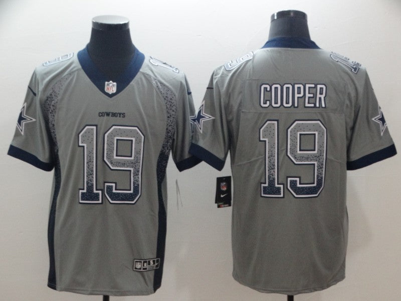 Men’s Dallas Cowboys Amari Cooper #19 Gray Jersey