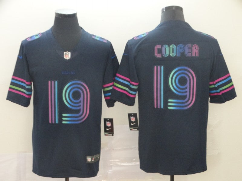 Men’s Dallas Cowboys Amari Cooper #19 Navy City Edition Jersey