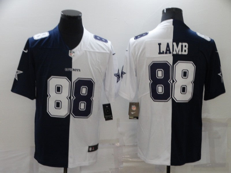 Men’s Dallas Cowboys CeeDee Lamb #88 Navy/White Jersey