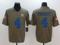 Men’s Dallas Cowboys Dak Prescott #4 Brown Authentic Jersey