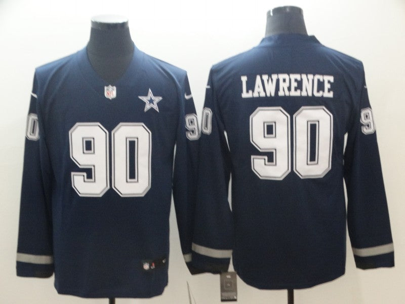 Men’s Dallas Cowboys DeMarcus Lawrence #90 Navy Jersey