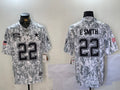 Men’s Dallas Cowboys Emmitt Smith #22 Arctic Camo 2024 Salute to Service Retired Limited Jersey