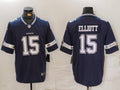 Men’s Dallas Cowboys Ezekiel Elliott #15 Navy Jersey