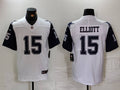 Men’s Dallas Cowboys Ezekiel Elliott #15 White 2nd Alternate Legend Jersey
