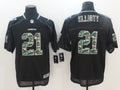 Men’s Dallas Cowboys Ezekiel Elliott #21 Black Alternate Jersey