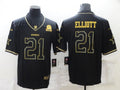 Men’s Dallas Cowboys Ezekiel Elliott #21 Black Jersey