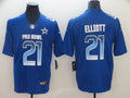 Men’s Dallas Cowboys Ezekiel Elliott #21 Blue All Star Jersey