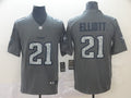 Men’s Dallas Cowboys Ezekiel Elliott #21 Gray Jersey