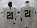 Men’s Dallas Cowboys Ezekiel Elliott #21 White Jersey