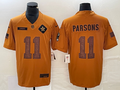 Men’s Dallas Cowboys Micah Parsons #11 Brown 2023 Salute To Service Limited Jersey