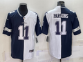 Men’s Dallas Cowboys Micah Parsons #11 Navy/White Jersey
