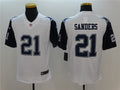 Men’s Dallas Cowboys Retired Player #21 Deion Sanders Nike White Color Rush Legend Player Jersey